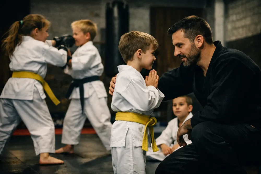 Kindertraining mit Wertevermittlung im Kampfsport